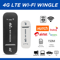 4g Lte USB WiFi Dongle 150Mbps Mobile Broadband Modem & Sim Card Router for