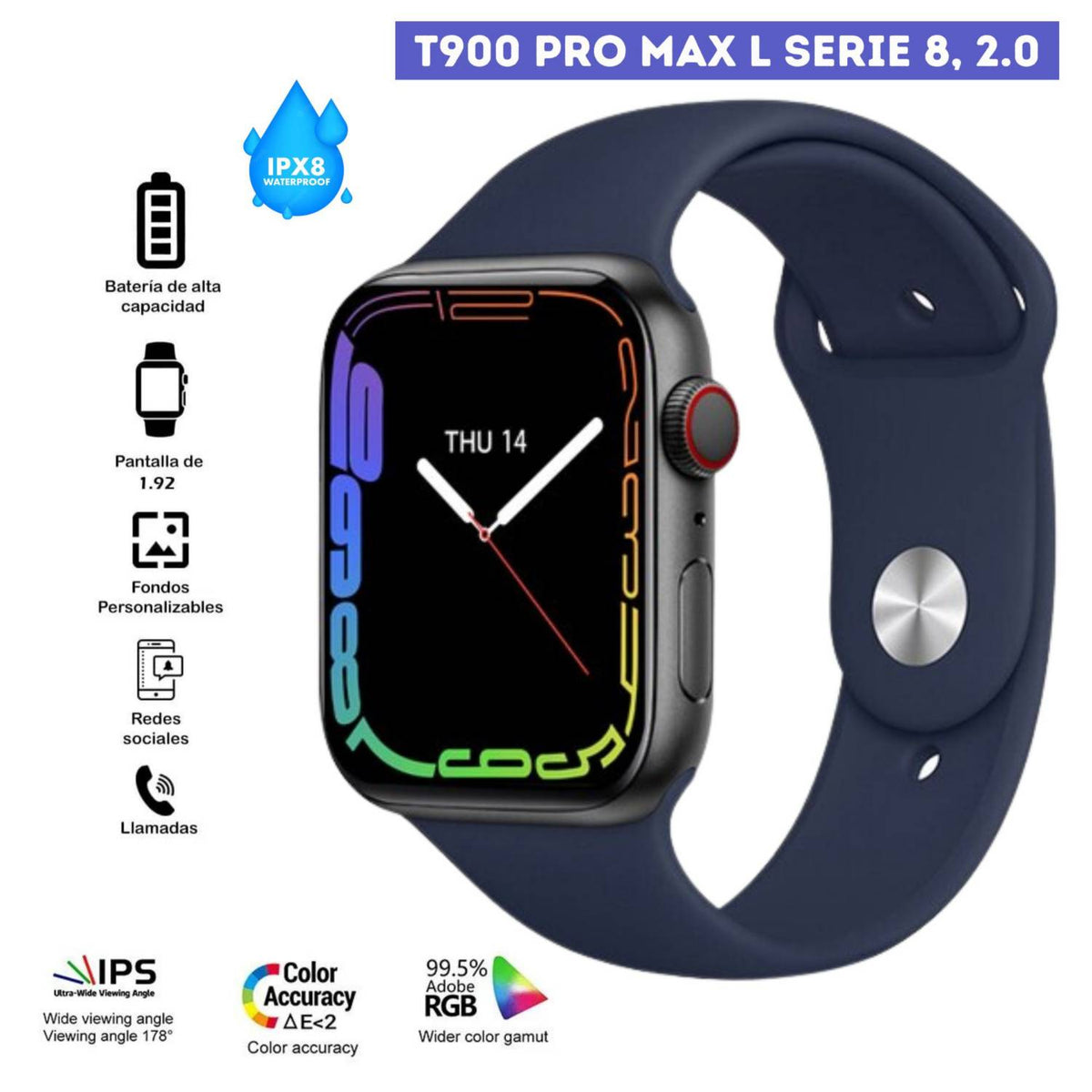 2025 Arrival Serie 8 T900 Pro Max L Smart Watch 2.0 Inch Full Touch Fitness