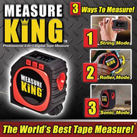 Measuring Tape Measure King 3-in-1 Digital Measuring Tape String Mode, Sonic