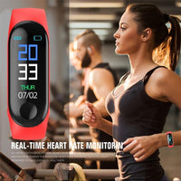 M3 Smart Watch Fitness Tracker with 0.96 Inch OLED Touch Scree Waterproof