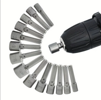 14pcs Electric Hex Socket Head Set Non-Magnetic Screwdriver Inserts for