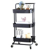 3 Tier Multifunction Storage Trolley Rack Office Shelves Home Kitchen Rack