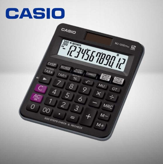 Casio Mj-120d Plus Business Desktop Calculator with Check & Correct Office