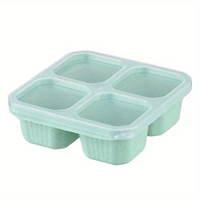 High-quality Wheat Straw 4-Compartment Divided Bento Lunch Box with
