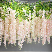110cm Artificial Flower 1pcs- 5pcs Simulation Wisteria Vine Hanging Plant