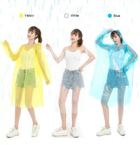Disposable Rain Coat Yellow & Blue Unisex