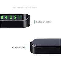 Car Parking Notification Luminous Telephone Phone Number Plate Card Holder