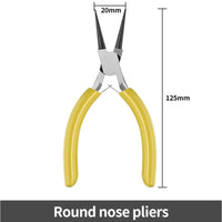 5 Inch Mini Pliers with Pointed Circular Mouth Diagonal Steel Wire Pliers