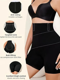 High Waist Tummy Control Shorts | Seamless Non-Slip Safety Bottom, High
