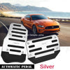 Auto Gear Vehicles Non Slip Accelerator Brake Foot Pedal Cover Set (2pc)