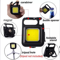 30 COB Rechargeable LED Light Mini Keychain Work Lamp Multifunctional Indoor