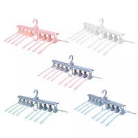 8-in-1 Multi-Port Support Circle Clothes Hanger Saves Space Foldable