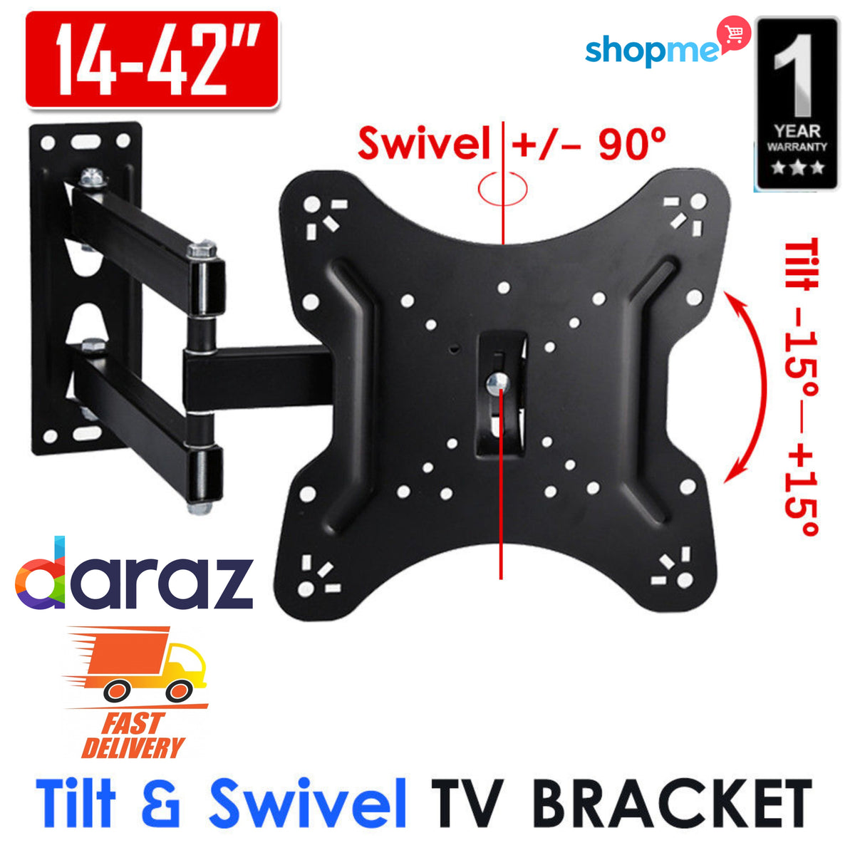 Universal 14 - 42 / 14 - 55 Inch LCD LED TV Bracket Wall Mount