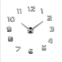 Creative Frameless DIY Wall Clock Wall Decal Home Silent Clock Living Room