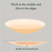 2pcs Reusable Silicone Nipple Covers, Seamless Invisible Self-Adhesive