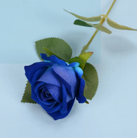 Artificial Rose Flower Red Silk Roses with Stem Wedding Party Home