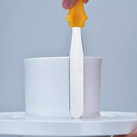 Stainless Steel Cake Cream Cutter Knife Smoother 3 Pcs - Multicolor