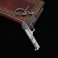 Gunmetal Simulation Weapon Keychain - M1911