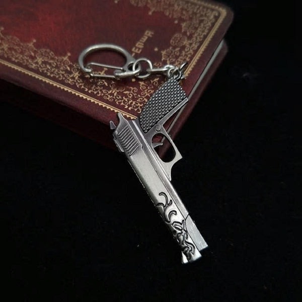 Gunmetal Simulation Weapon Keychain - M1911
