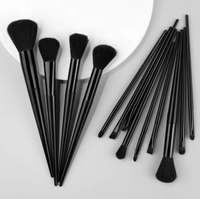 13pcs Makeup Brush Set with Storage Bag Makeup Sponge Soft Fur Eye Shadow