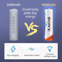 Aa Sonny Rechargeable Battery 4 Pcs - Aa Rechargeable NiMH Battery 4600 mAh