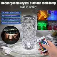 Crystal Bloom Lamp - USB Charging Touch Lamp Atmosphere Making Lamp - 16