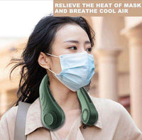 Foldable Bladeless Wearable Neck Fan – Travel & Sports
