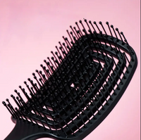 Square Hollow Comb Hair Scalp Massage Hair Brush Anti-static Wet Dry Curly