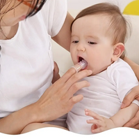 2pcs Silicone Finger Toothbrush for Infants, Fully Silicone Baby Toothbrush