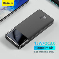 Baseus 10000mAh 15w Fast Charging Type-C Output Power Bank with Bipow