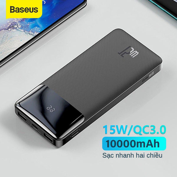 Baseus 10000mAh 15w Fast Charging Type-C Output Power Bank with Bipow