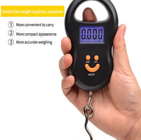 50kg 10g Portable Mini Digital Hand Held Fish Hook Hanging Scale Electronic