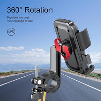 360° Rotatable Motorcycle & ATV Handlebar Phone Holder