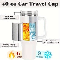 Stanley Stainless Steel Vacuum Tumbler with Straw - 1.18l | Leak-Proof |