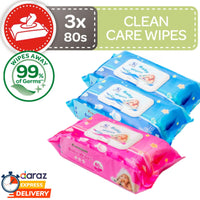 240 Wet Wipes Value Pack - 3 Packs X 80 Sheets