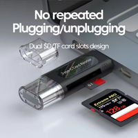 Universal 4-in-1 Otg Card Reader with Type-C & USB Ports - High-Speed Data
