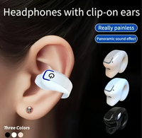 Clip-on Wireless Earbuds with Long Battery Life, Universal Phone Control