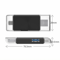 6 in 1 Memory Card Reader with USB 3.0 Type C/USB/Micro Usb/tf/sd Memory