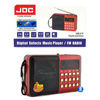 Joc H011bt Rechargeable USB & Micro Sd Slot Mini FM Radio - 6 Month Warranty