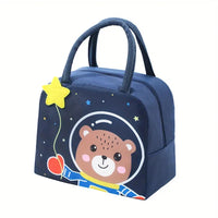 Cartoon Thermal Insulation Lunch Bags Oxford Fresh Cooler Pouch for Students