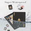 Skull Card Game Set Black, Golden, and Silver Waterproof Playing Cards for