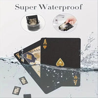 Skull Card Game Set Black, Golden, and Silver Waterproof Playing Cards for