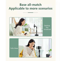 Tripod Adjustable Vocal Microphone Stands Universal Phone Holder Monopod for
