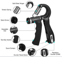 Hand Gripper, R-Shape Adjustable Countable Hand Grip Strength Exercise