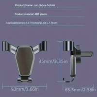 Car Navigation Mobile Phone Holder Car Air Outlet Anti Shaking Gravity Car