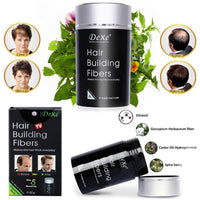 Dexe Black Colored Hair Building Fibers - Thickening Fiber for Women and Men