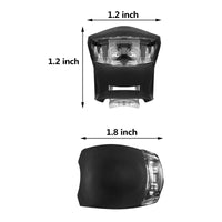 2pcs White LED Light Waterproof Blinker Bicycle Head Front Lights Cycling