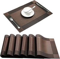 Food Mat Rectangle Placemat Restaurant Washable PVC Durable Dining Table