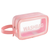 3pcs Portable Travel Wash Bag Female Transparent Waterproof Makeup Storage