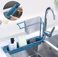 Kitchen Sink Holder Rubber Sponge Wash Cloth Storage Rack